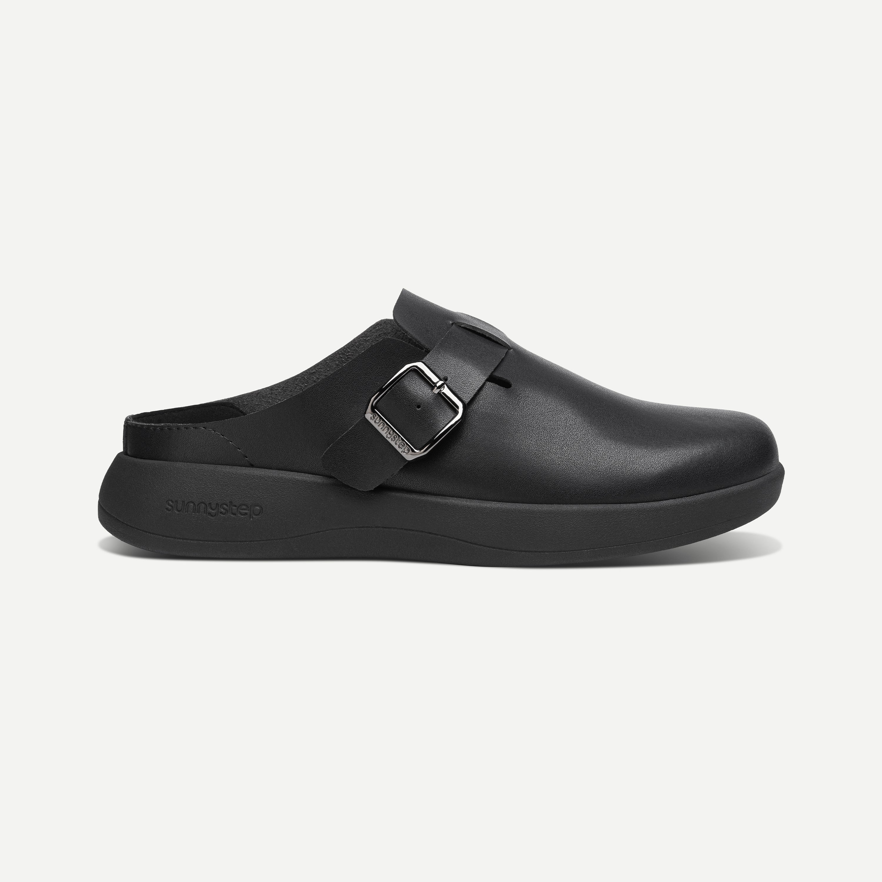 Balance Buckle Mules
